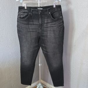 Black High Rise Plus Curvy Skinny Jeans